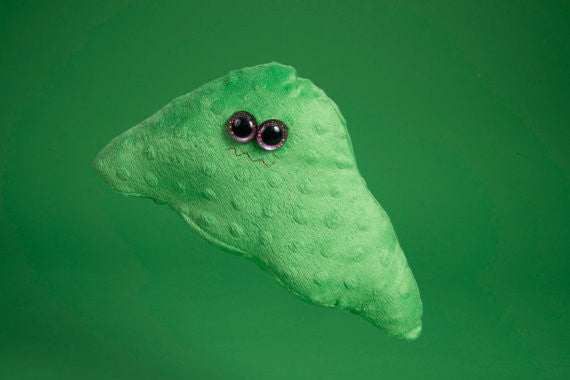 Green plush pickled liver for sicirrhosis