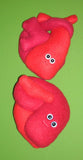 Red plush hearts