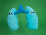 Blue plush lungs